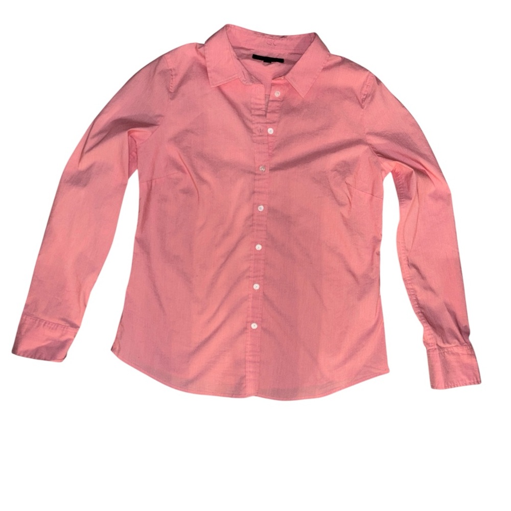 Banana Republic Button Down with Buttoned Cuffs Riley Tailored Fit Shirt Sz 8 - Picture 1 of 5